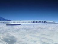 Avion supersonique Overture // Source : United Airlines