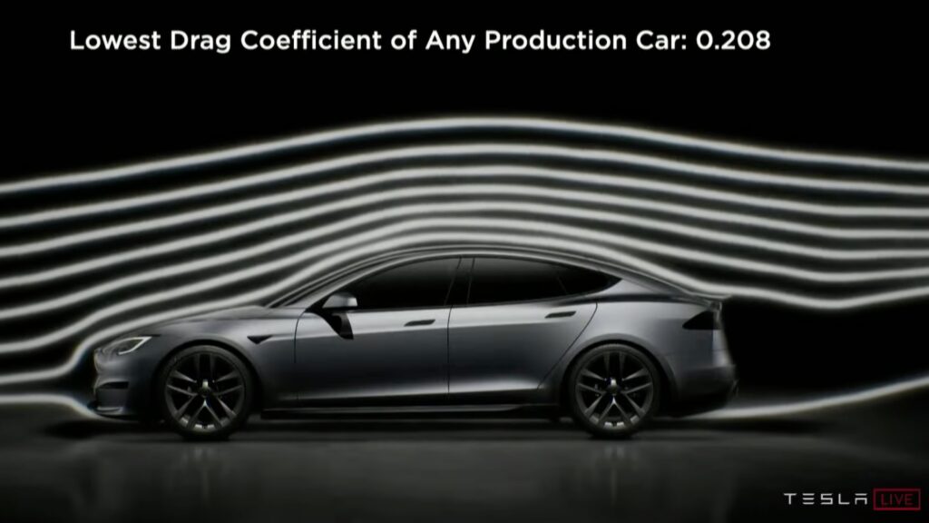Présentation Tesla Model S Plaid // Source : Capture YouTube