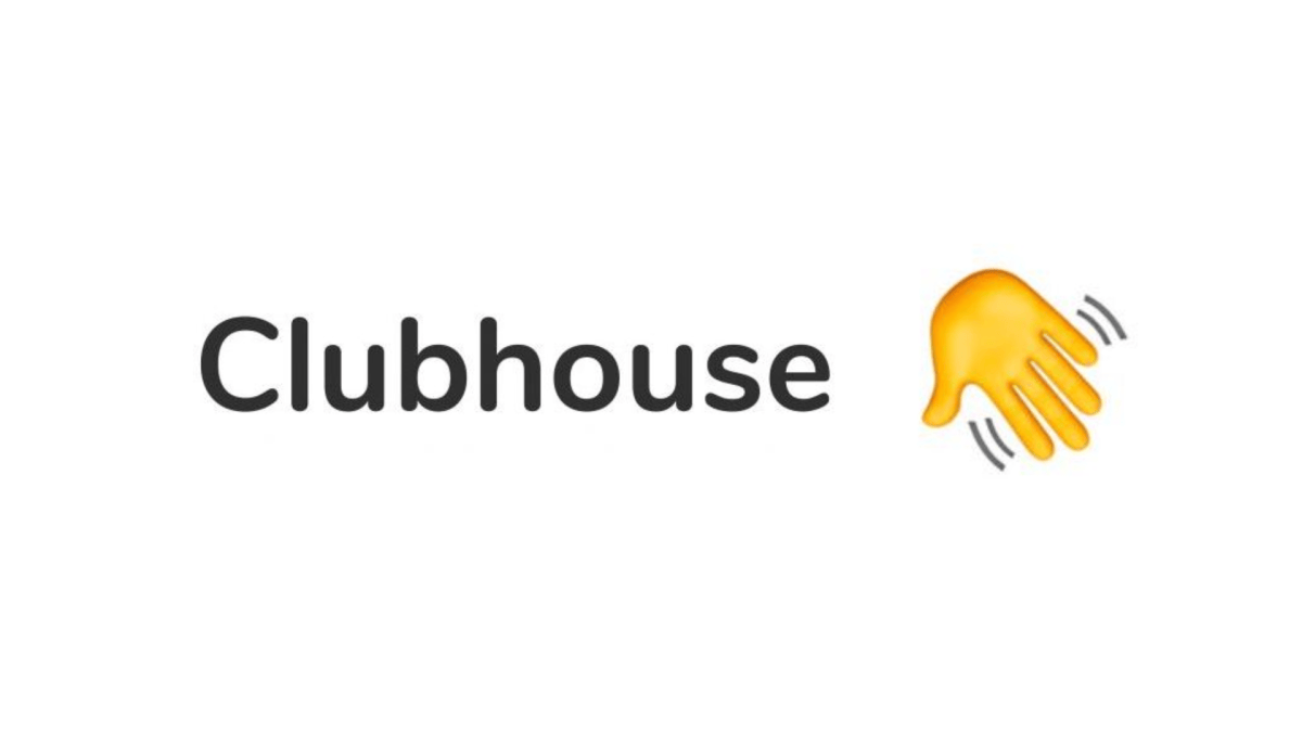 Le logo inversé de Clubhouse // Source : Clubhouse Le logo inversé de Clubhouse // Source : Clubhouse