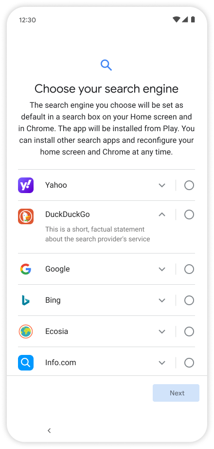 Google Android moteur de recherche Google Android moteur de recherche