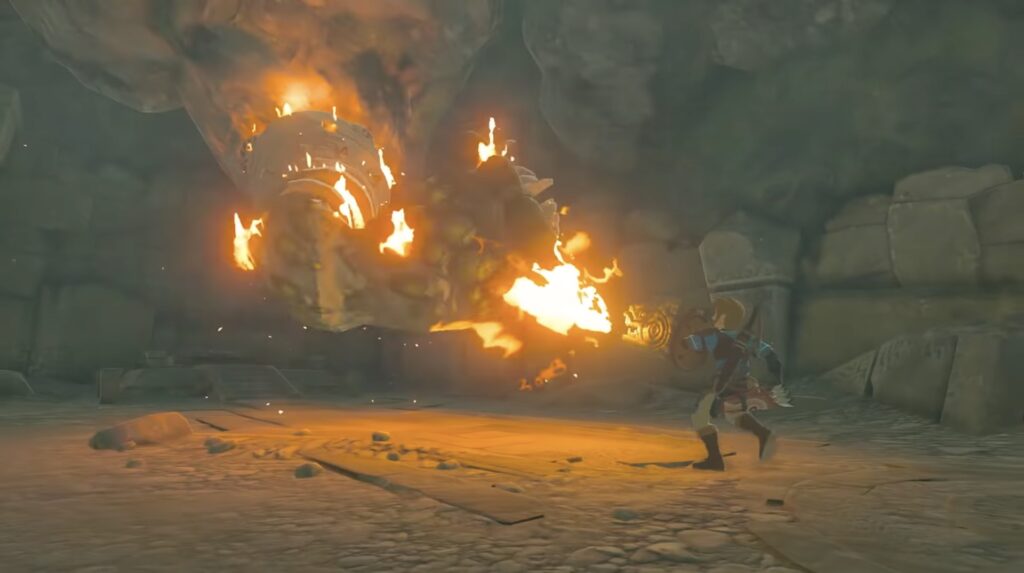 Un lance-flamme dans le prochain Zelda ? // Source : YouTube/Nintendo Un lance-flamme dans le prochain Zelda ? // Source : YouTube/Nintendo