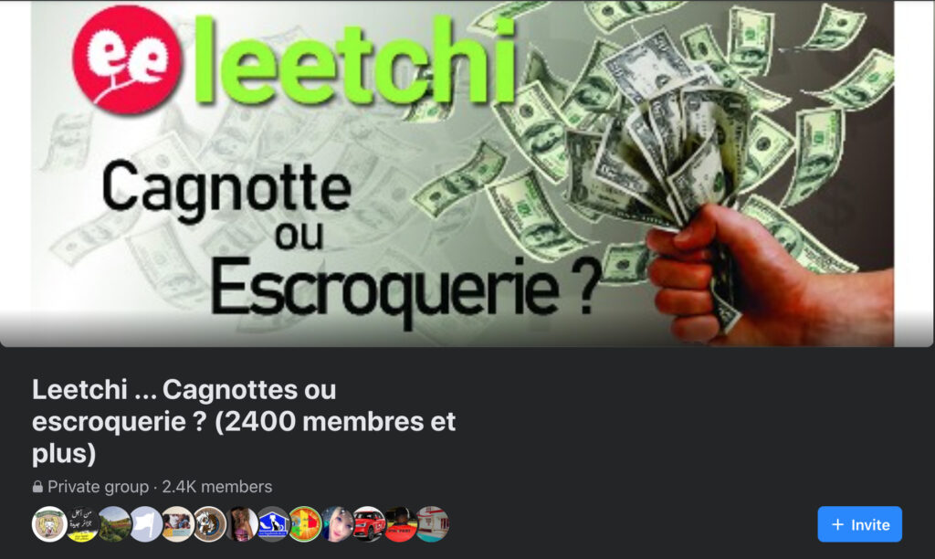 Le groupe Facebook « Leetchi... Cagnottes ou escroquerie ? » // Source : Facebook Le groupe Facebook « Leetchi... Cagnottes ou escroquerie ? » // Source : Facebook