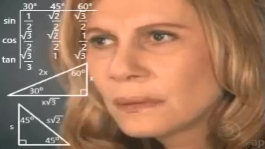 Le plus célèbre mème mathématique. // Source : Capture d'écran YouTube OJeffects Le plus célèbre mème mathématique. // Source : Capture d'écran YouTube OJeffects