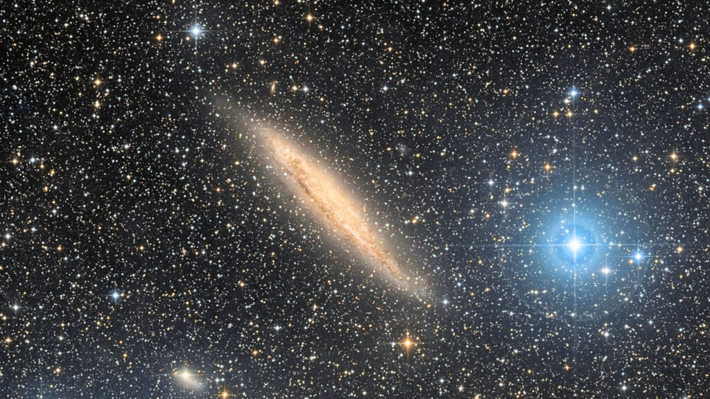 Les filaments sont des sortes de pont qui relient les amas de galaxies. // Source : Flickr/CC/ESO/Dss/Giuseppe Donatiello (image recadrée) Les filaments sont des sortes de pont qui relient les amas de galaxies. // Source : Flickr/CC/ESO/Dss/Giuseppe Donatiello (image recadrée)