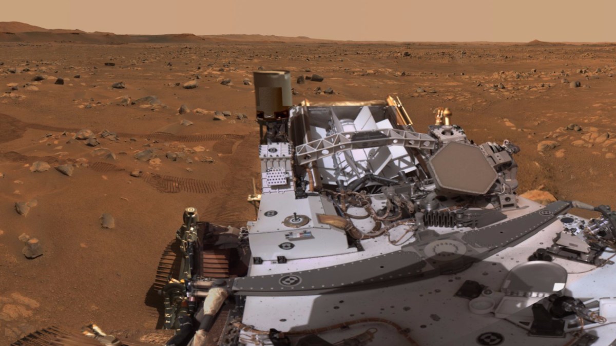 Panorama obtenu par Perseverance en avril 2021. // Source : NASA/JPL-Caltech/ASU/MSSS Panorama obtenu par Perseverance en avril 2021. // Source : NASA/JPL-Caltech/ASU/MSSS