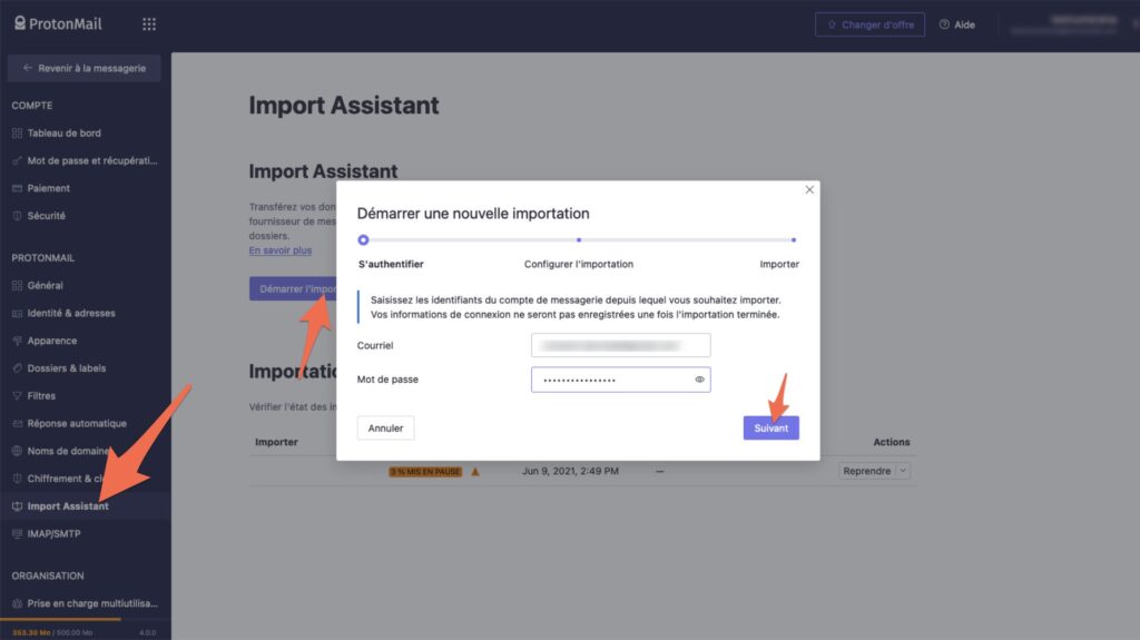 Il suffit de renseigner son adresse mail et son mot de passe // Source : Capture d'écran