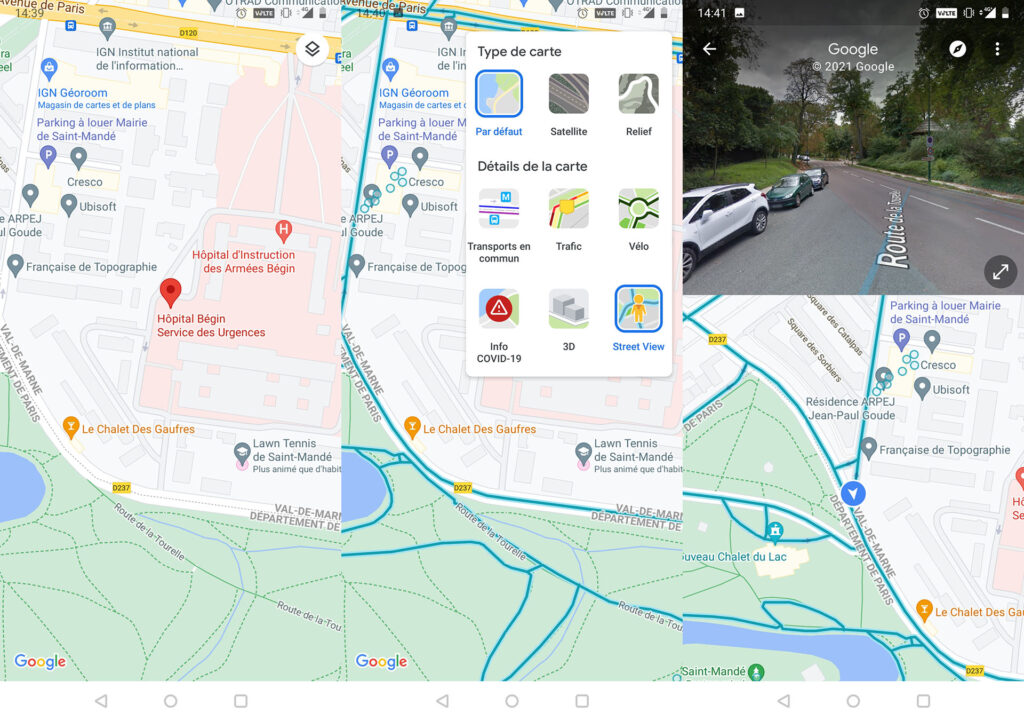 Street View dans Google Maps Street View dans Google Maps