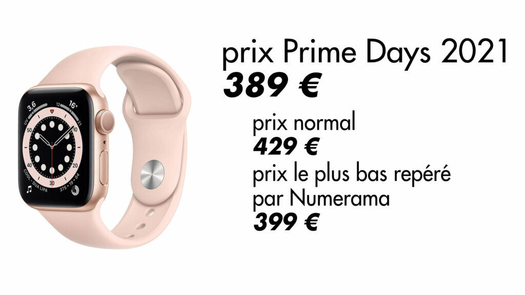 L'Apple Watch Series 6 à son meilleur prix // Source : Données Keepa L'Apple Watch Series 6 à son meilleur prix // Source : Données Keepa