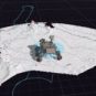 Simulation informatique de Perseverance effectuant son premier essai de navigation avec AutoNav. // Source : Capture d'écran Youtube JPLraw Simulation informatique de Perseverance effectuant son premier essai de navigation avec AutoNav. // Source : Capture d'écran Youtube JPLraw