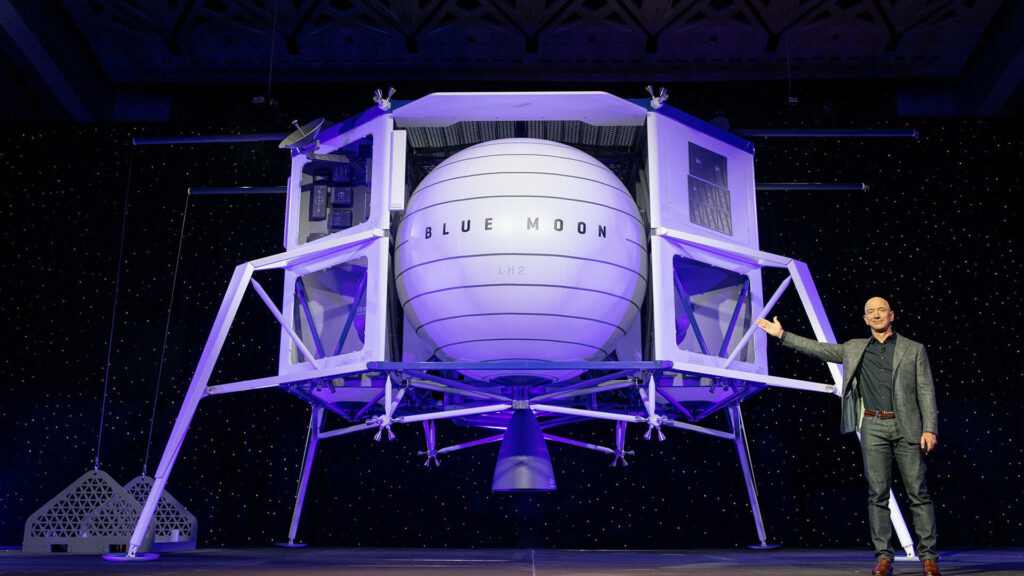 La capsule Blue Moon. // Source : Blue Origin La capsule Blue Moon. // Source : Blue Origin