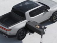 Cuisine intégrée dans le pickup de Rivian // Source : Rivian