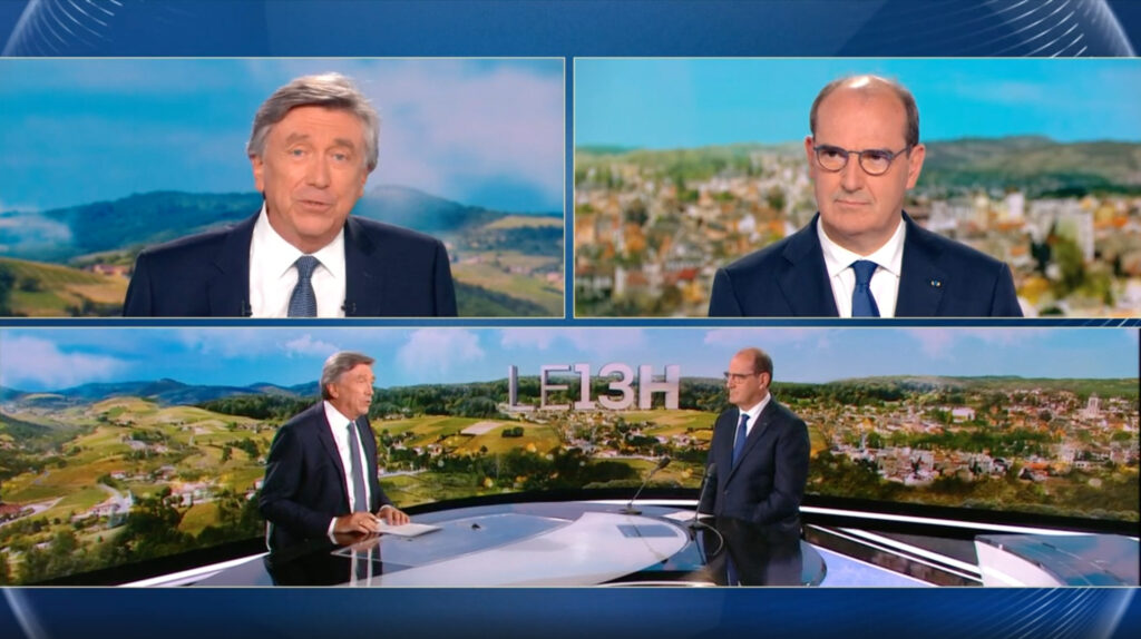 Jean Castex sur TF1 le 21/07/21 // Source : TF1