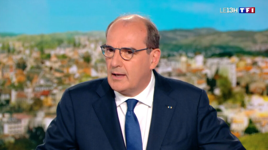 Jean Castex sur TF1 le 21/07/21 // Source : TF1 Jean Castex sur TF1 le 21/07/21 // Source : TF1