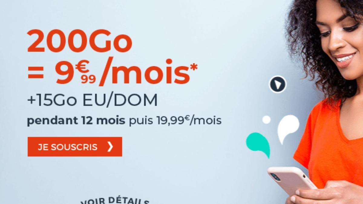 Cdiscount mobile 200 Go soldes
