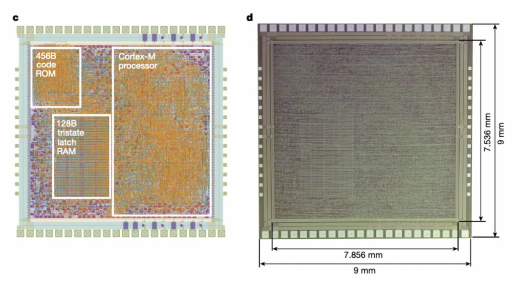 Le prototype construit par ARM // Source : Nature