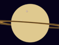 Saturne et ses lunes. // Source : Nino Barbey pour Numerama Saturne et ses lunes. // Source : Nino Barbey pour Numerama