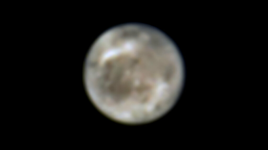 Ganymède observée par Hubble en 1996. // Source : NASA, ESA, John Spencer (SwRI Boulder) Ganymède observée par Hubble en 1996. // Source : NASA, ESA, John Spencer (SwRI Boulder)