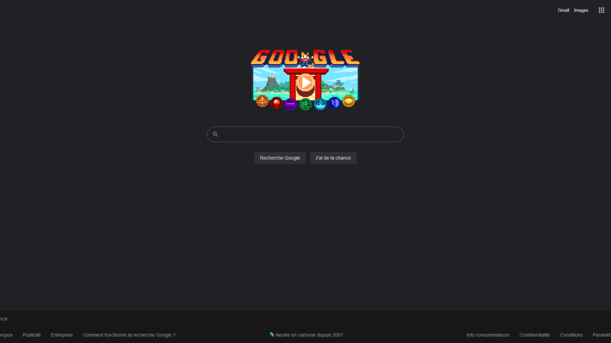 Google sombre Google sombre