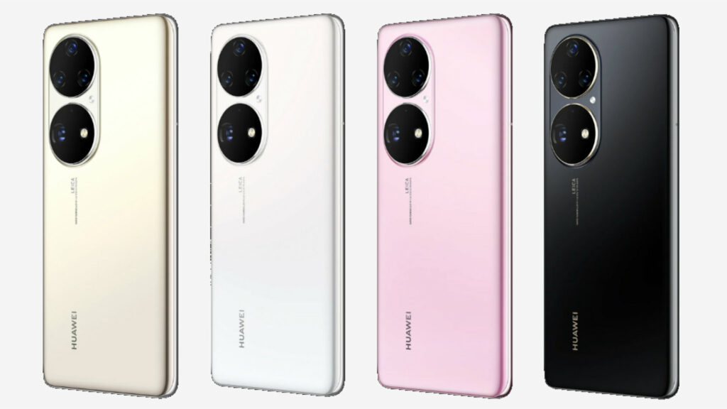 Le P50 Pro et ses quatres modules photos // Source : Huawei Le P50 Pro et ses quatres modules photos // Source : Huawei