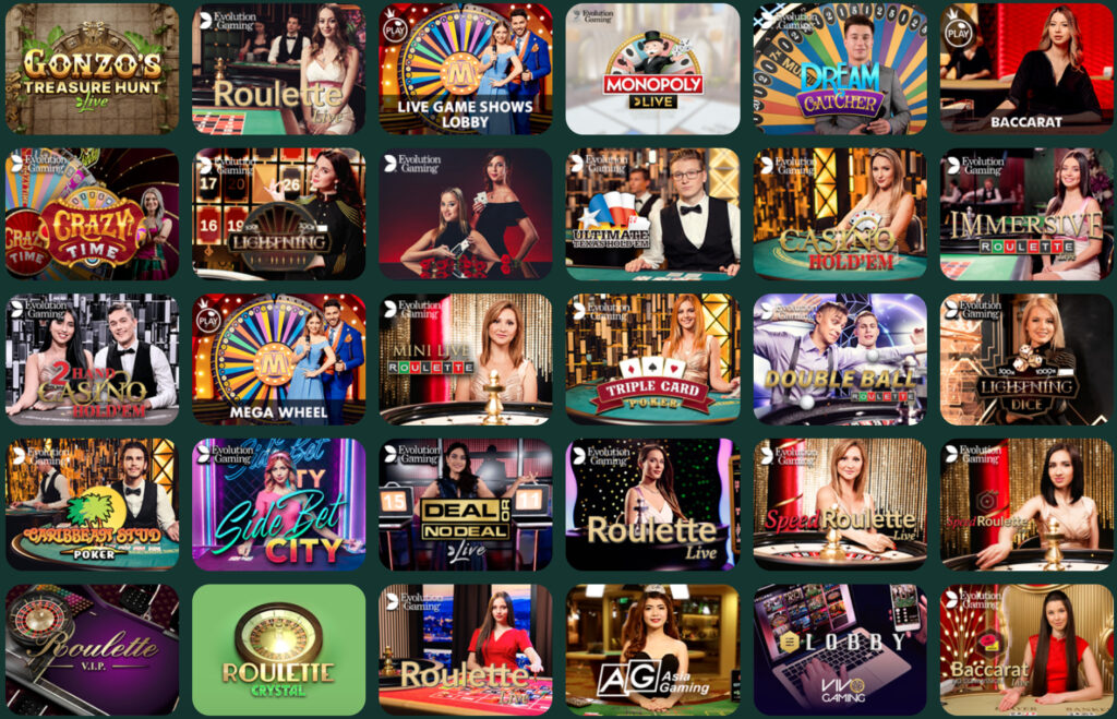 Les jeux proposés par un le crypto casino « Comte de Monte Crypto » // Source : Capture d'écran Numerama 