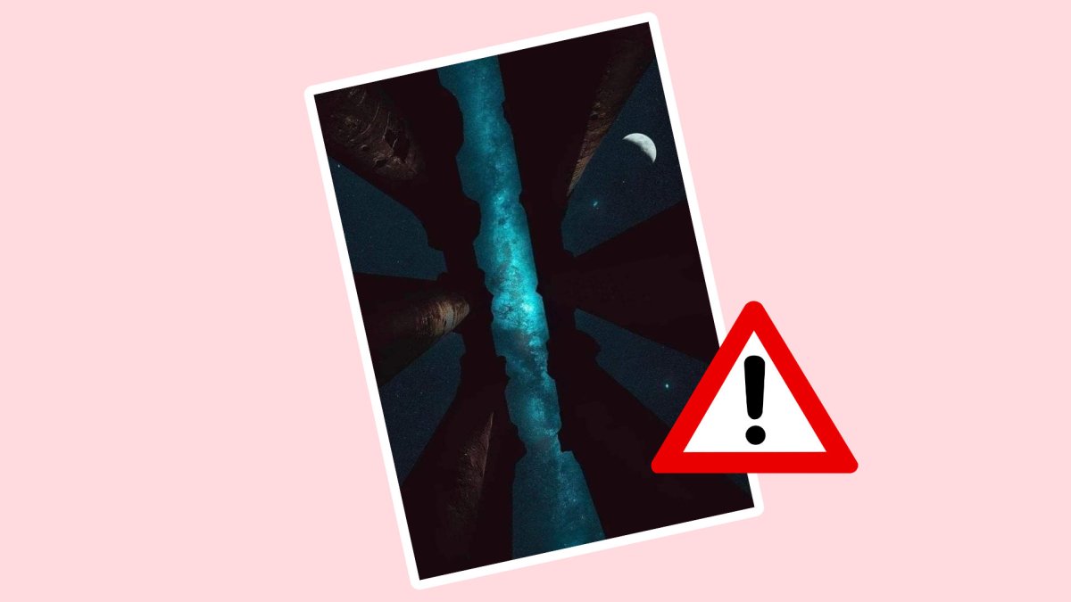 Cette photo n'est pas possible. // Source : Twitter @OrgPhysics, Pixabay, montage Numerama Cette photo n'est pas possible. // Source : Twitter @OrgPhysics, Pixabay, montage Numerama