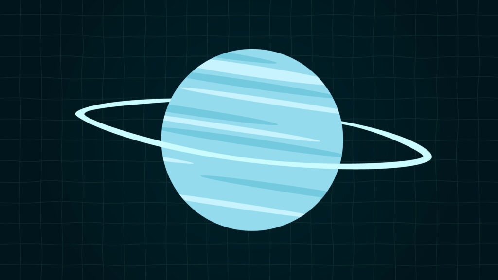 Et oui : Uranus a des anneaux ! // Source : Nino Barbey pour Numerama Et oui : Uranus a des anneaux ! // Source : Nino Barbey pour Numerama