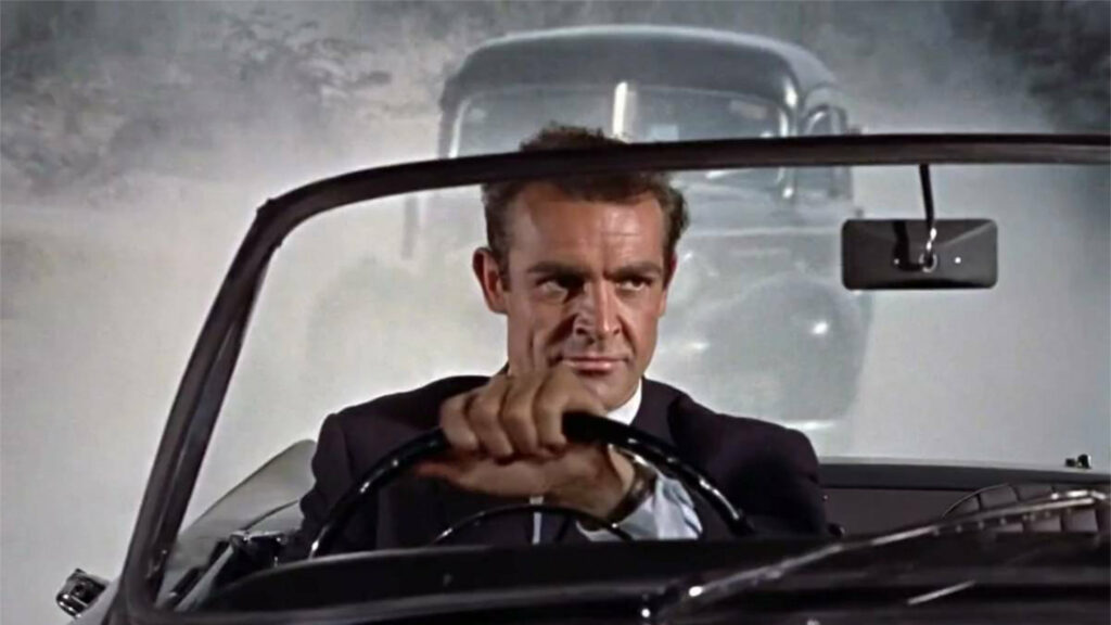 La technique de projection arrière employé dans James Bond contre Dr. No // Source : Eon Production La technique de projection arrière employé dans James Bond contre Dr. No // Source : Eon Production