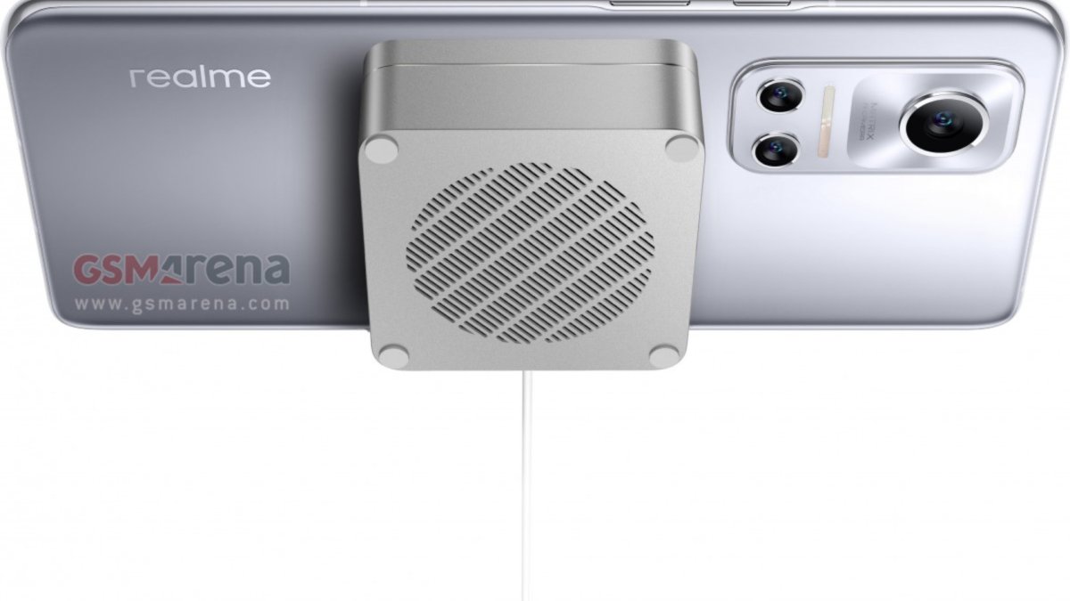 Le chargeur sans-fil MagDart de Realme // Source : GSM Arena Le chargeur sans-fil MagDart de Realme // Source : GSM Arena