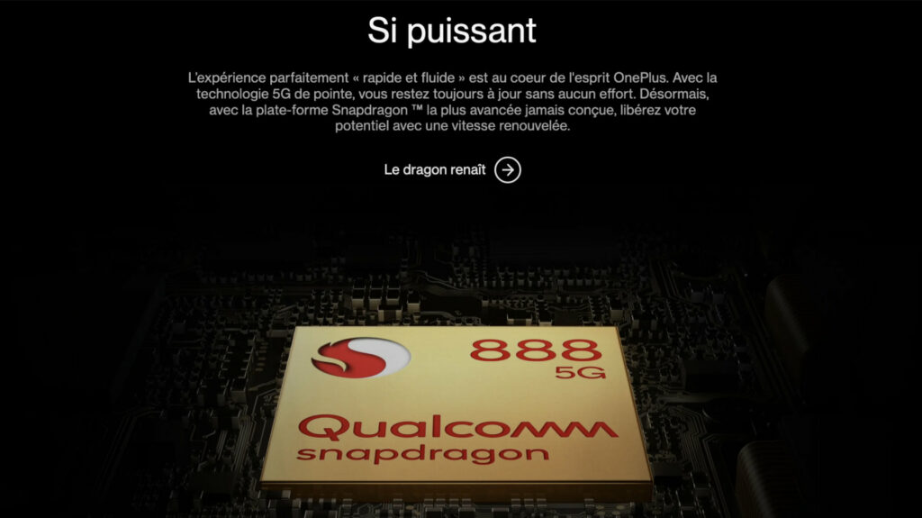 Équipé du même Snapdragon 888 que certains de ses concurrents, le OnePlus 9 souffre patfois de relantissements // Source : OnePlus Équipé du même Snapdragon 888 que certains de ses concurrents, le OnePlus 9 souffre patfois de relantissements // Source : OnePlus