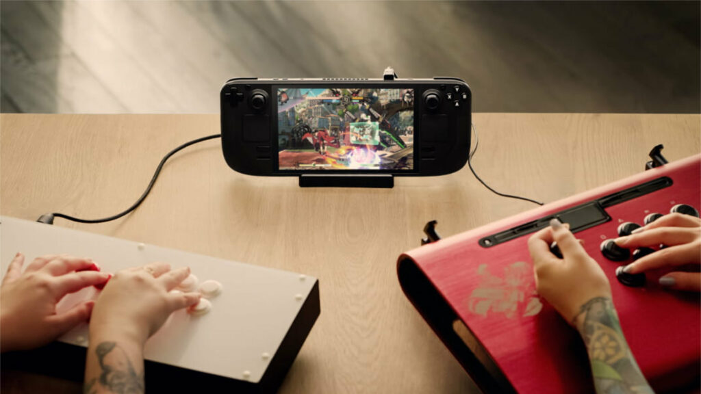 Le SteamDeck sera compatible avec les différents accessoires // Source : Valve Le SteamDeck sera compatible avec les différents accessoires // Source : Valve