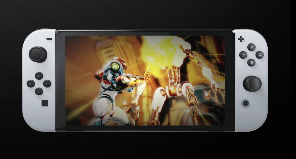 La nouvelle Nintendo Switch OLED // Source : YouTube/Nintendo La nouvelle Nintendo Switch OLED // Source : YouTube/Nintendo