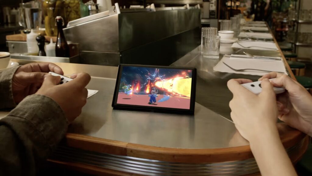 La nouvelle Nintendo Switch OLED // Source : YouTube/Nintendo La nouvelle Nintendo Switch OLED // Source : YouTube/Nintendo