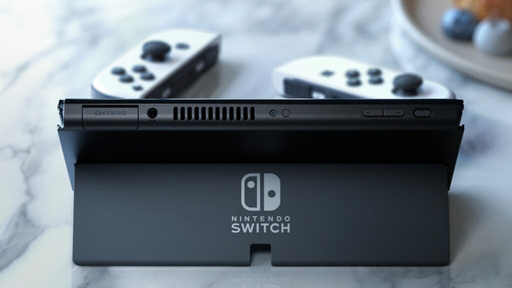 Photos officielles de la Nintendo Switch OLED // Source : Nintendo Photos officielles de la Nintendo Switch OLED // Source : Nintendo