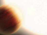 Vue d'artiste de WASP-79b. // Source : NASA, ESA and L. Hustak (STScI) Vue d'artiste de WASP-79b. // Source : NASA, ESA and L. Hustak (STScI)