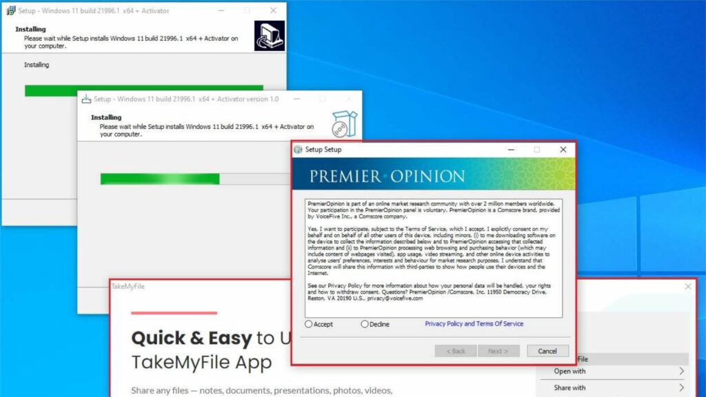 Un des fichiers d'installation frauduleux repéré par Kaspersky // Source : Kaspersky
