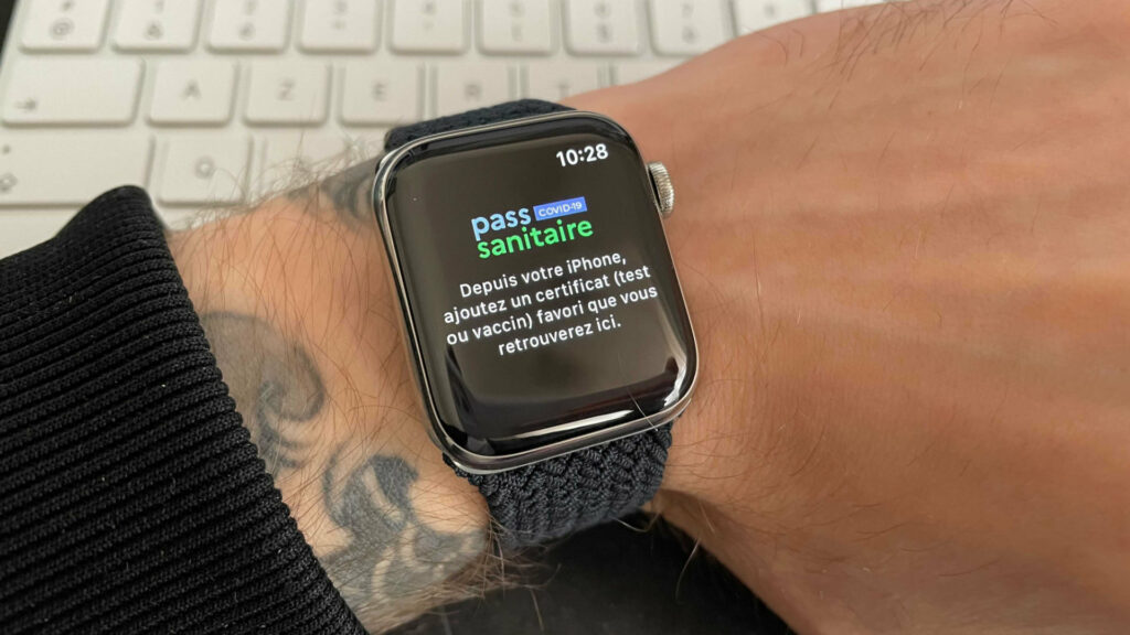 L'application TousAntiCovid sur Apple Watch L'application TousAntiCovid sur Apple Watch