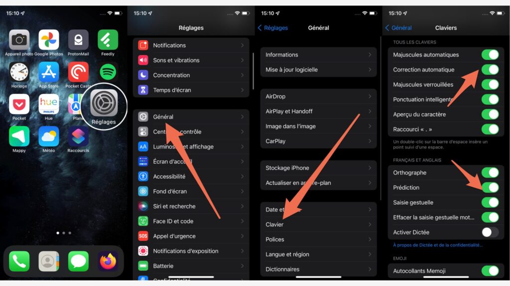 Comment désactiver l'autocorrection sur iPhone Comment désactiver l'autocorrection sur iPhone