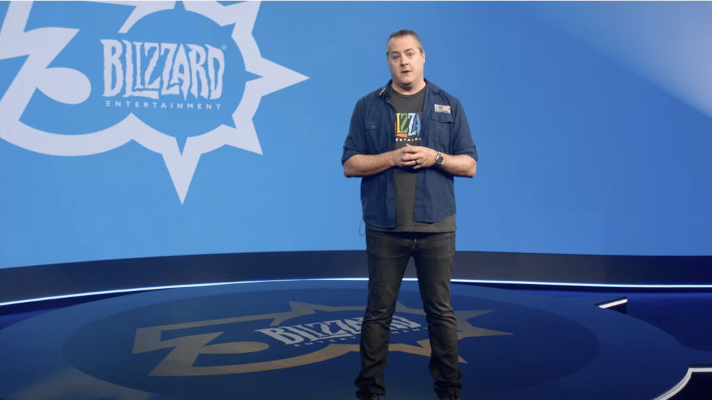J. Allen Brack lors de la BlizzConline 2021 // Source : Blizzard Entertainment J. Allen Brack lors de la BlizzConline 2021 // Source : Blizzard Entertainment