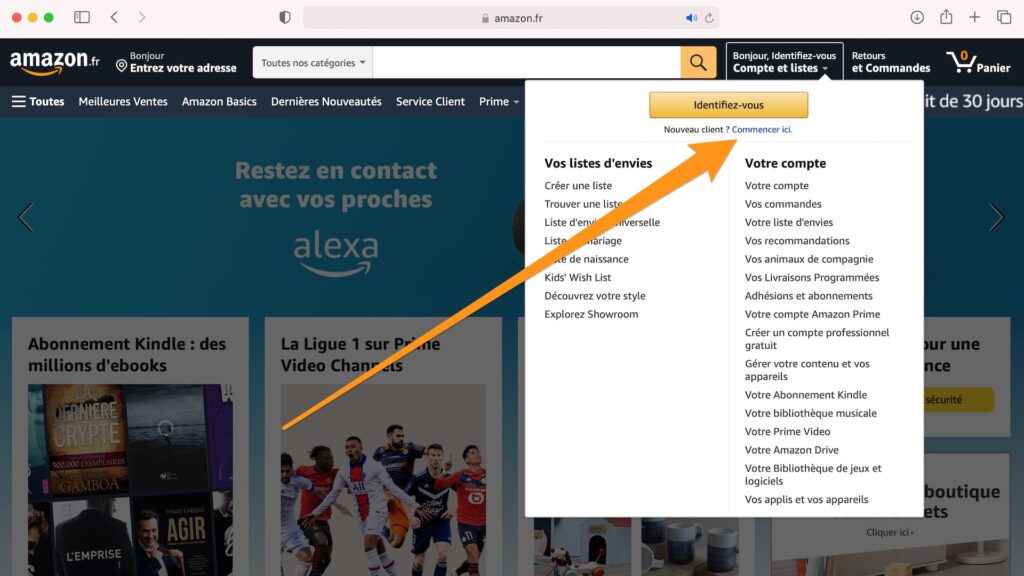 Comment s'abonner à Amazon pour regarder le foot // Source : Capture d'écran Comment s'abonner à Amazon pour regarder le foot // Source : Capture d'écran