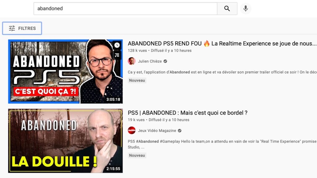 Abandoned // Source : Capture d'écran YouTube Abandoned // Source : Capture d'écran YouTube