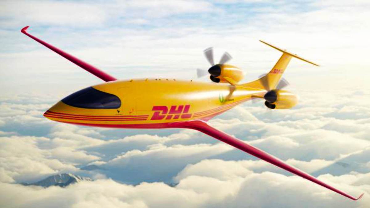 Douze avions électriques vont rejoindre la flotte du transporteur DHL. // Source : DHL / Eviation Douze avions électriques vont rejoindre la flotte du transporteur DHL. // Source : DHL / Eviation