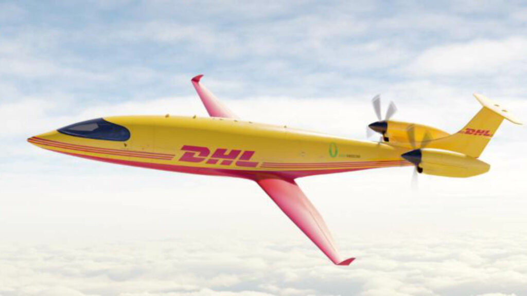 Les batteries de l'avion électrique Alice peuvent être rechargées en 30 minutes. // Source : DHL / Eviation Les batteries de l'avion électrique Alice peuvent être rechargées en 30 minutes. // Source : DHL / Eviation