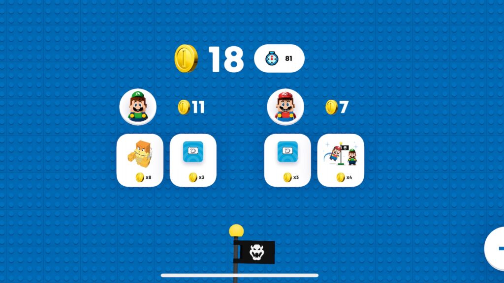 L'application Lego Super Mario // Source : Capture d'écran L'application Lego Super Mario // Source : Capture d'écran