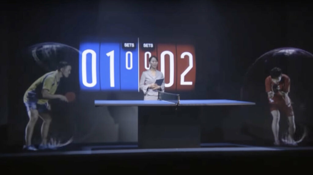 Les hologrammes 3D de NTT // Source : NTT Les hologrammes 3D de NTT // Source : NTT