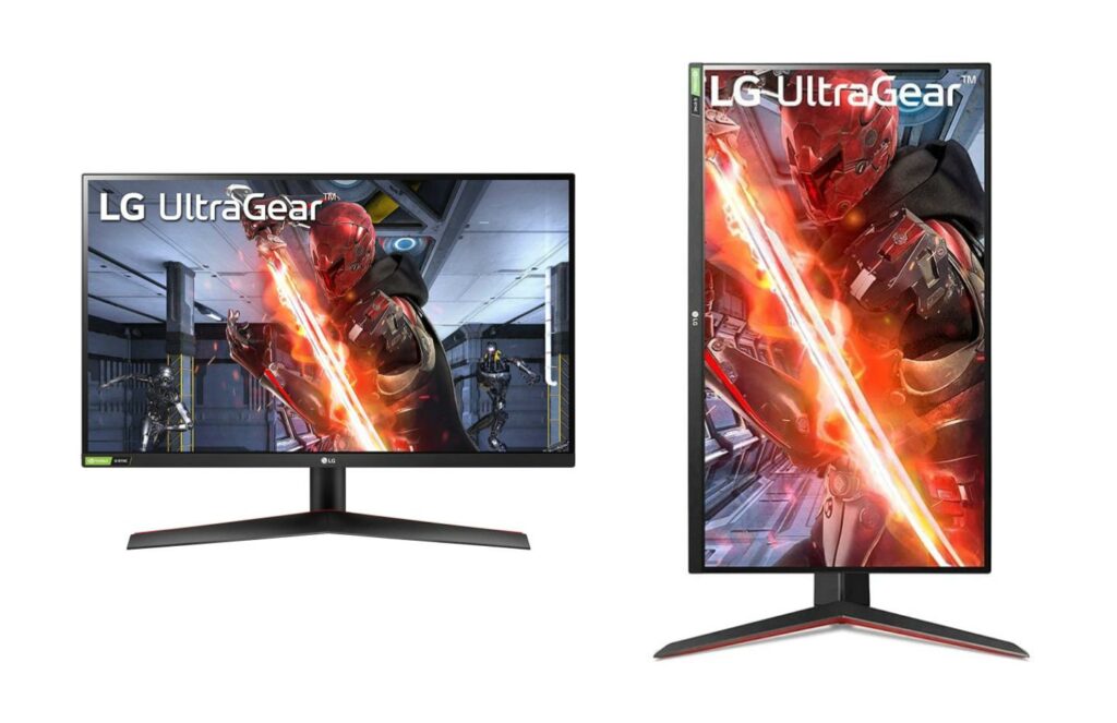 LG UltraGear 27 mode portrait et paysage LG UltraGear 27 mode portrait et paysage