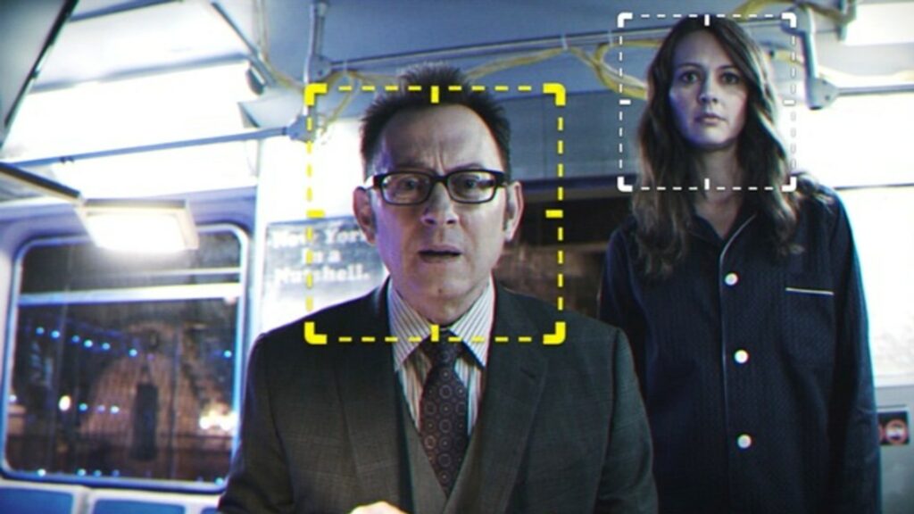 Finch (Michael Emerson) et Root (Amy Acker) dans Person of Interest. // Source : Person of Interest Finch (Michael Emerson) et Root (Amy Acker) dans Person of Interest. // Source : Person of Interest