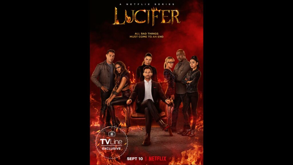 Poster de la saison 6 de Lucifer. // Source : Netflix/TVLine
