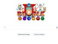 Le Doodle de Google sur l'Ile des Champions // Source : Google Le Doodle de Google sur l'Ile des Champions // Source : Google
