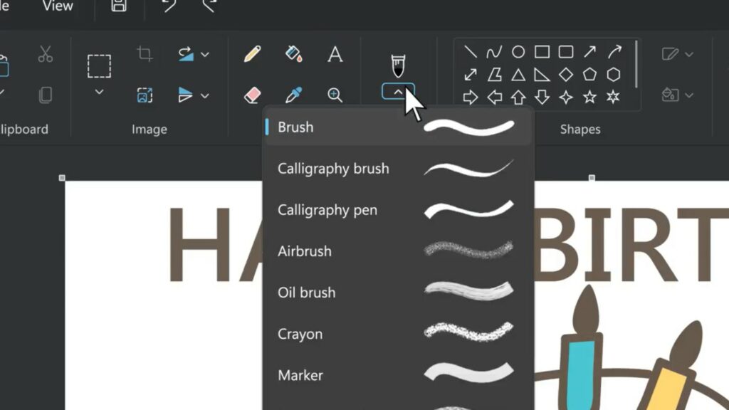 Paint sous Windows 11. // Source : Microsoft Paint sous Windows 11. // Source : Microsoft
