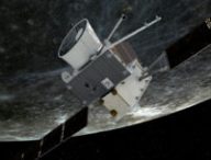 Vue d'artiste de BepiColombo survolant Mercure pour la première fois. // Source : ESA/ATG medialab